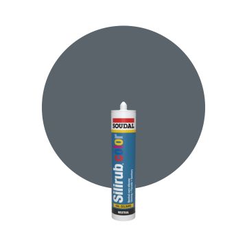 Soudal Silirub Color - RAL 7011 Eisengrau