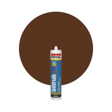 Soudal Silirub Color RAL 8007 Rehbraun Silikon Dichtmasse 300ml