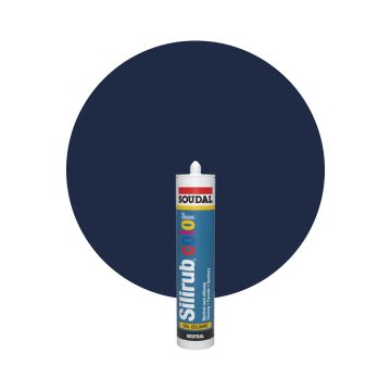 Soudal Silirub Color - RAL 5011 Stahlblau