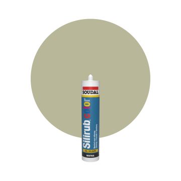 Soudal Silirub Color RAL 7032 Kieselgrau Silikon Dichtmasse 300ml