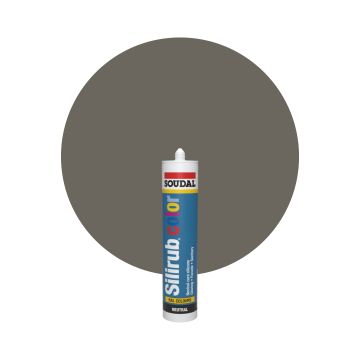 Soudal Silirub Color RAL 7039 Quarzgrau Silikon Dichtmasse 300ml