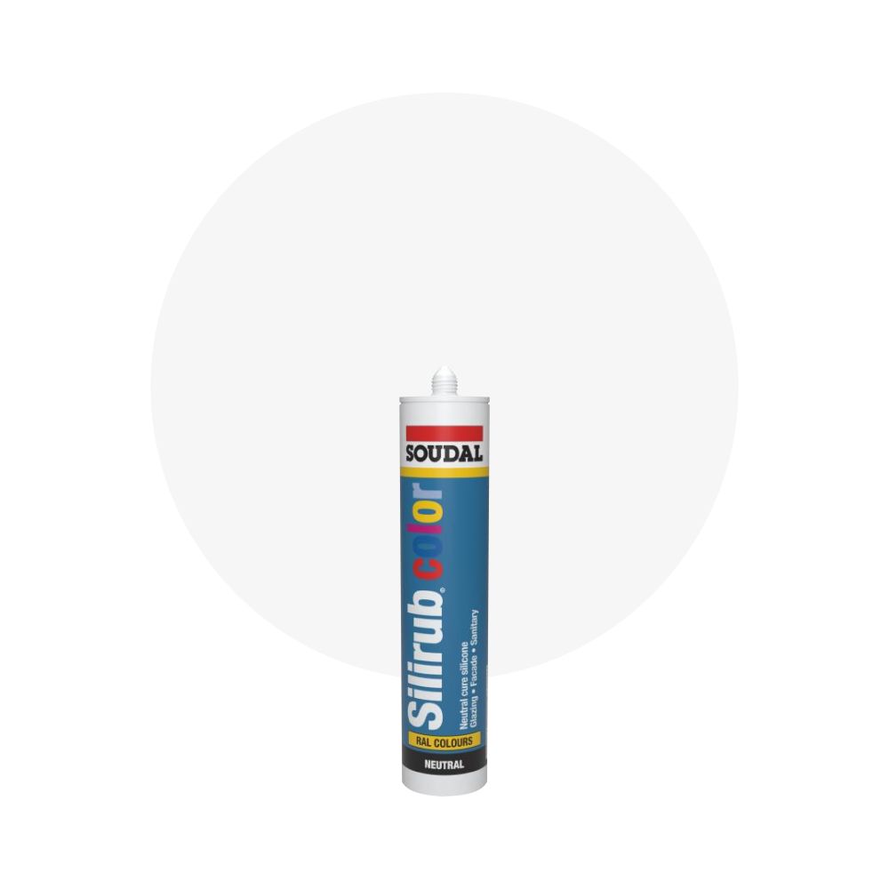 Soudal Silirub Color - RAL 9016 Verkehrsweiß main product photo