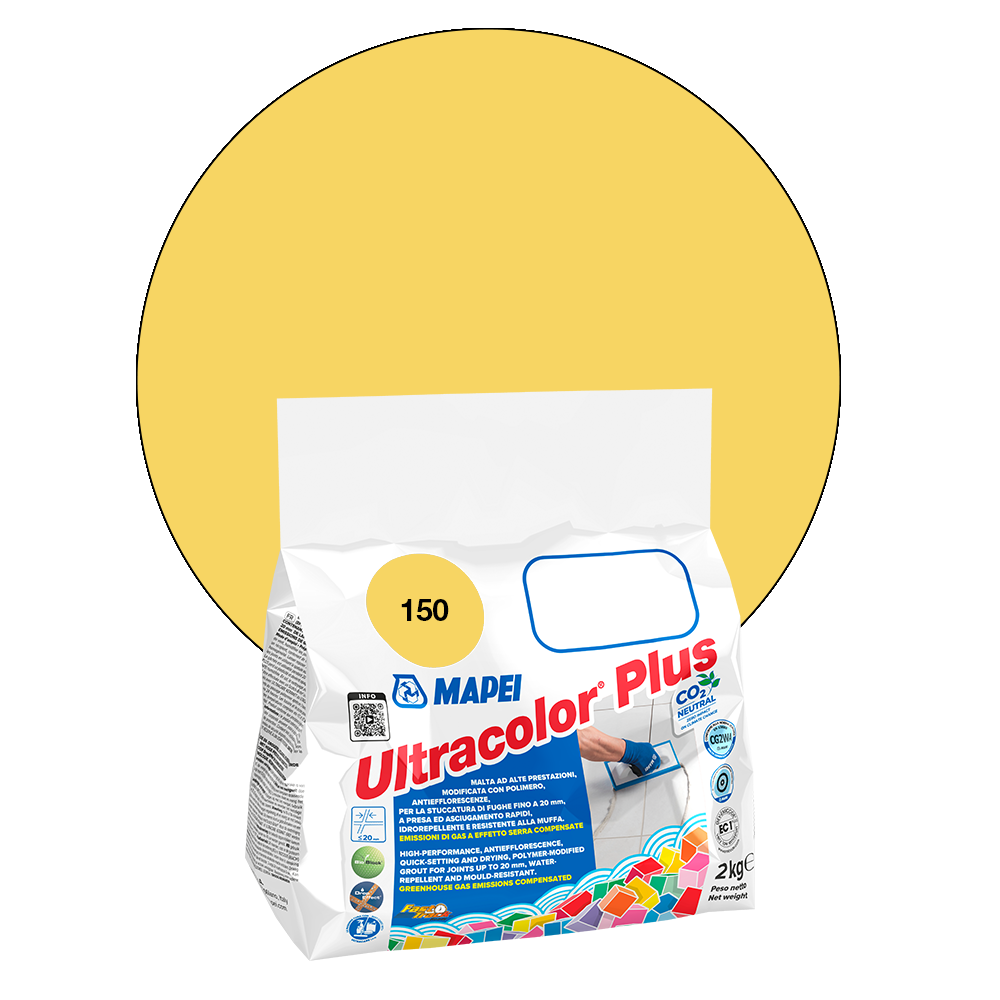 Mapei Ultracolor Plus Fugenmörtel - 150 Gelb, 2 kg main product photo