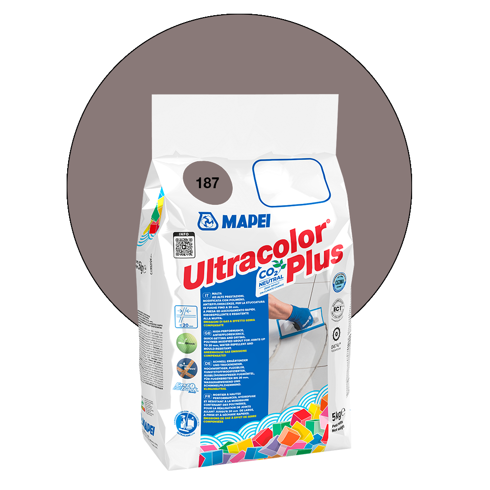 Mapei Ultracolor Plus Fugenmörtel - 187 Leinen, 5 kg main product photo