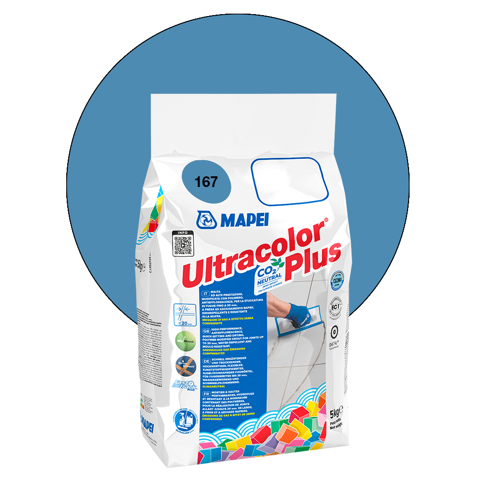 Mapei Ultracolor Plus Fugenmörtel - 167 Avioblau, 5 kg main product photo