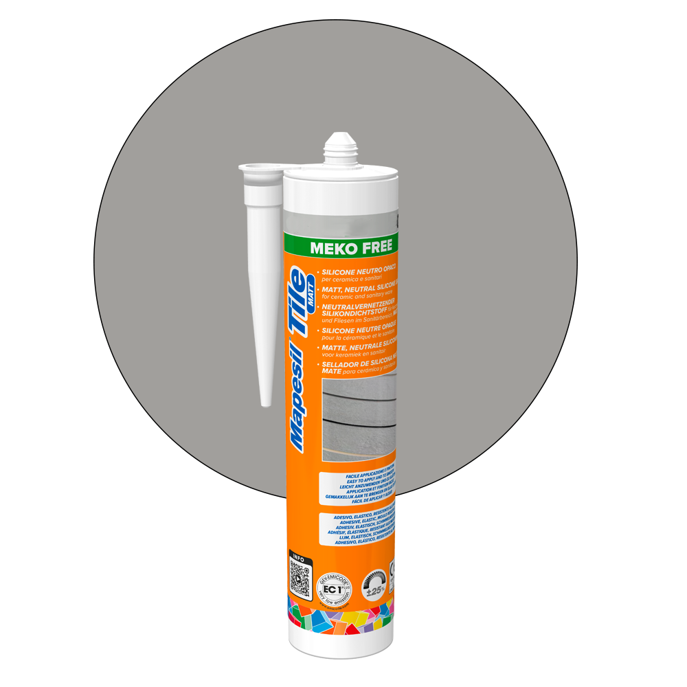 Mapei Mapesil Tile Matt Silikon - 112 Mittelgrau main product photo