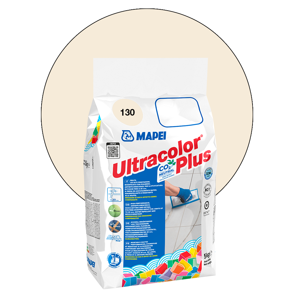 Mapei Ultracolor Plus Fugenmörtel - 130 Jasmin, 5 kg main product photo