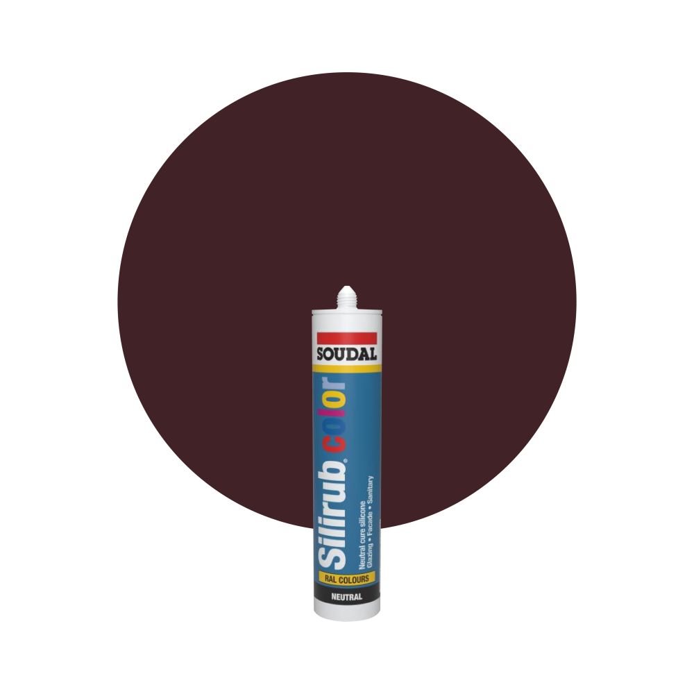Soudal Silirub Color - RAL 3007 Schwarzrot main product photo